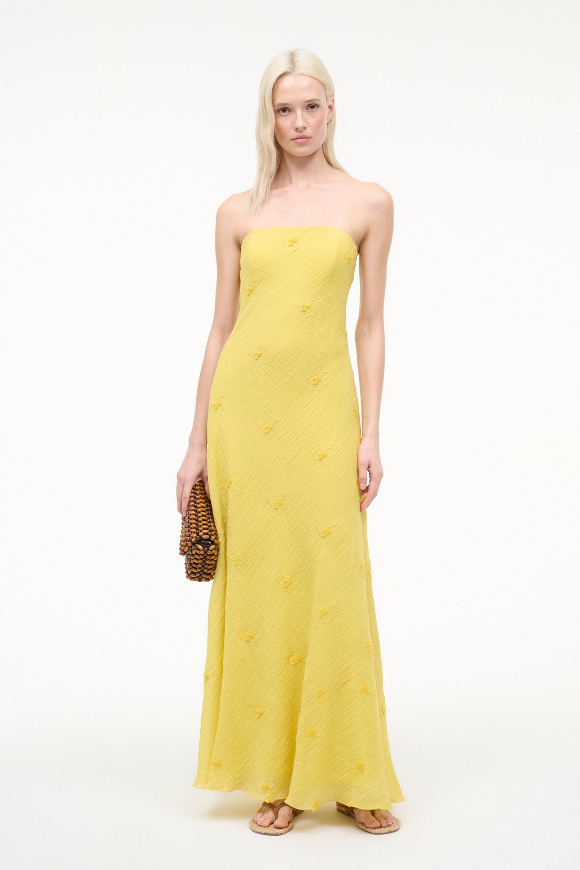 staud dress STAUD, Cassie Dress in Lemon Custard, Size 0