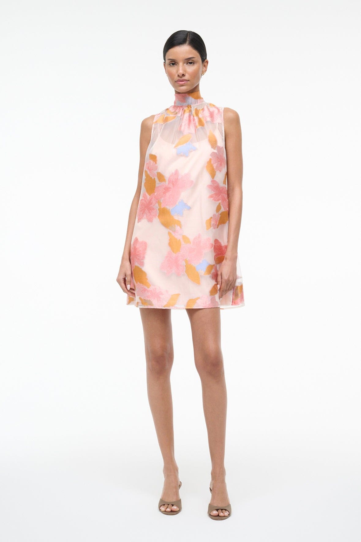 STAUD, Albee Mini Dress in Spring Day, Size Large STAUD, Albee Mini Dress in Spring Day, Size Large