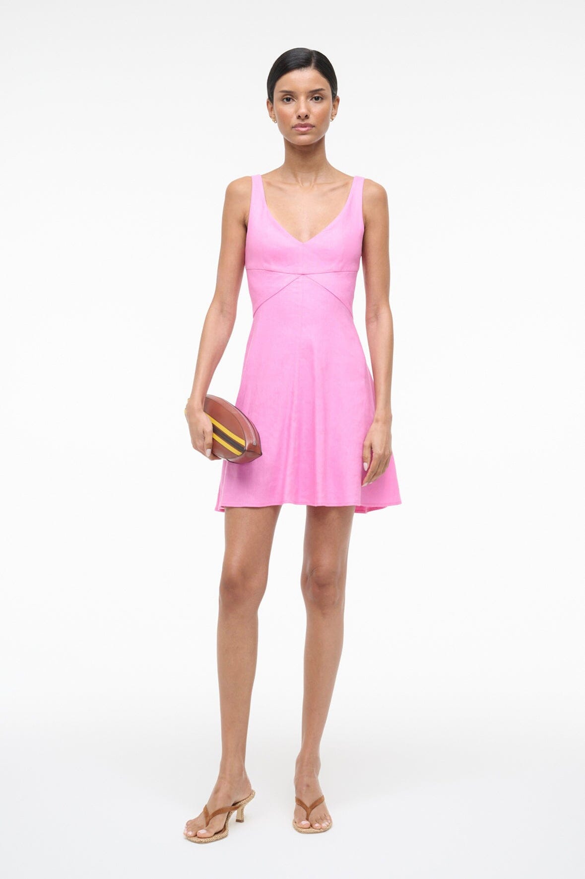 madison mini dresses Staud Women's Madison Mini Dress - Pink - Size 0