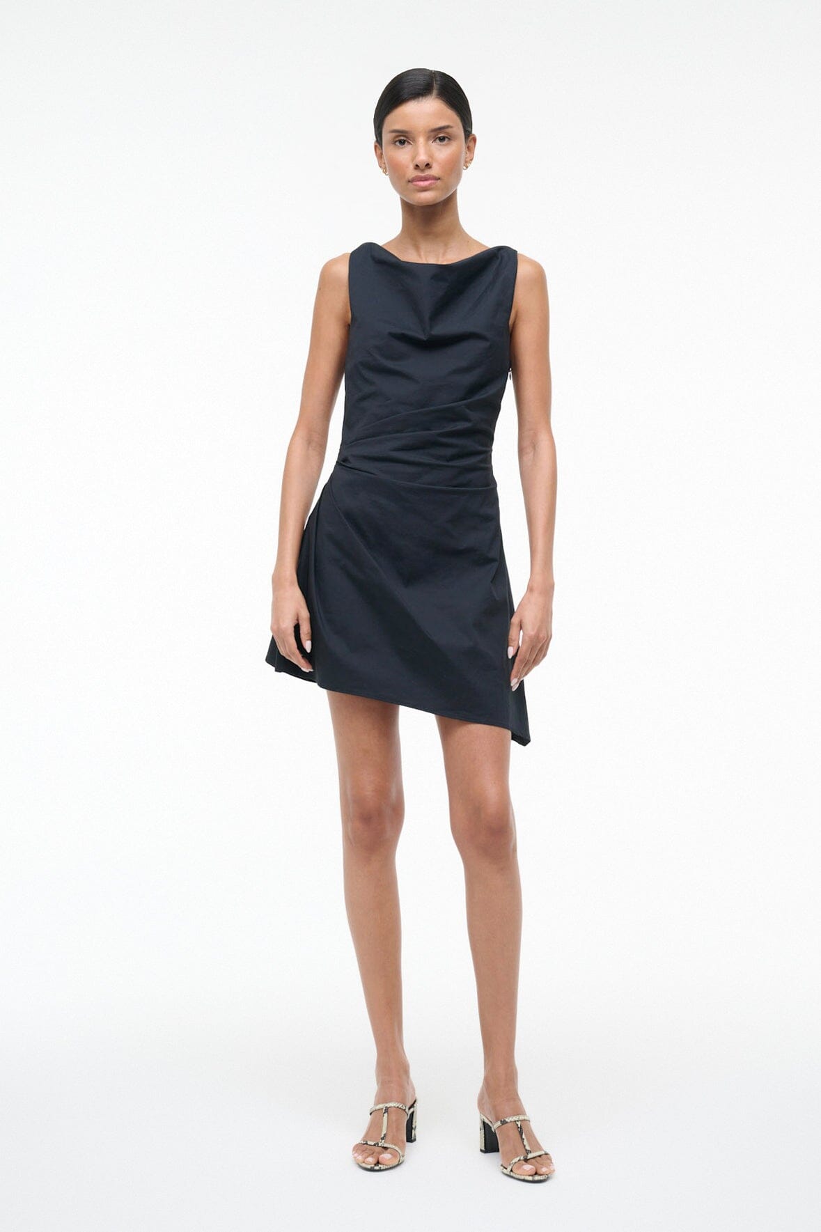 STAUD, Callie Mini Dress in Black, Size 00