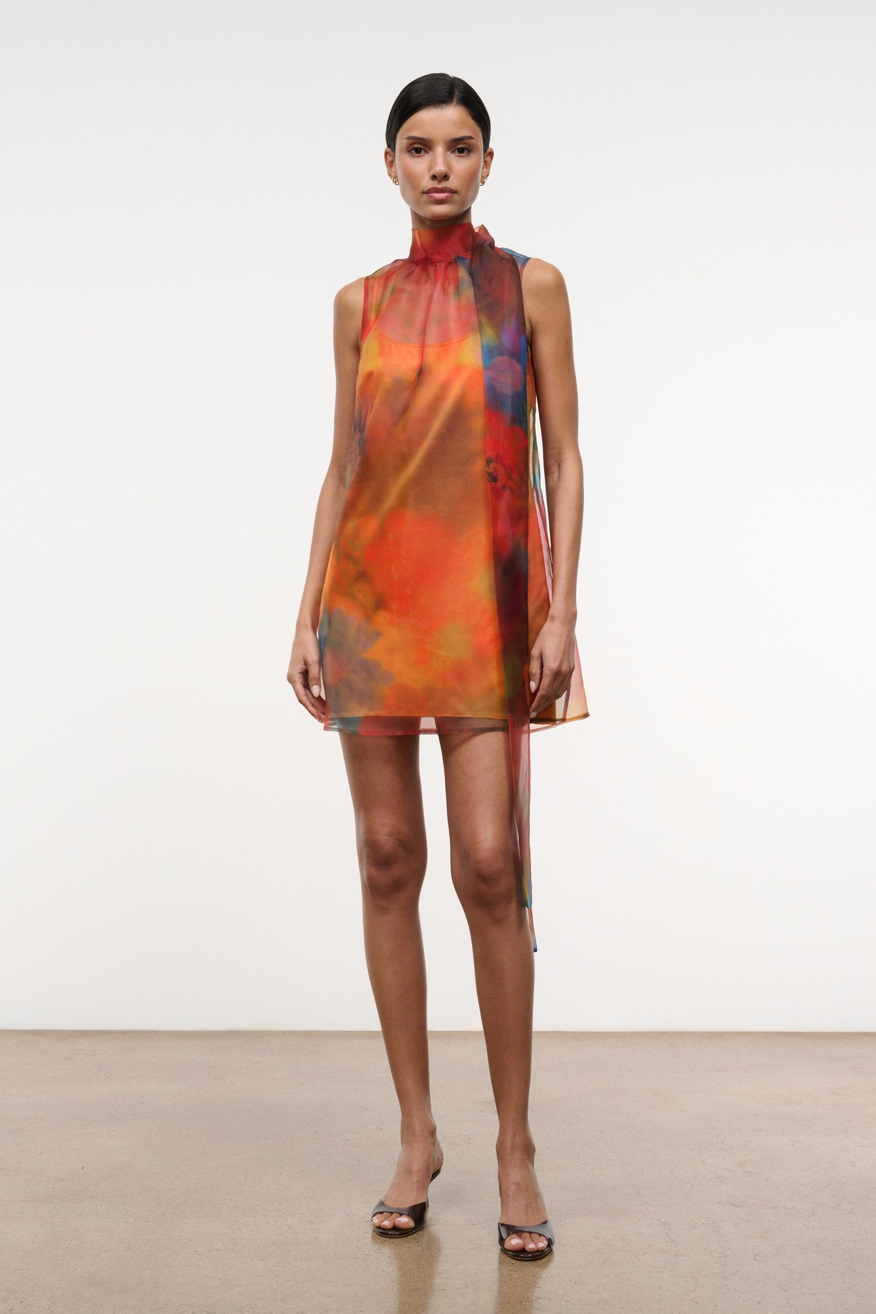 staud mini bella dress STAUD, Albee Mini Dress in Superbloom, Size Large