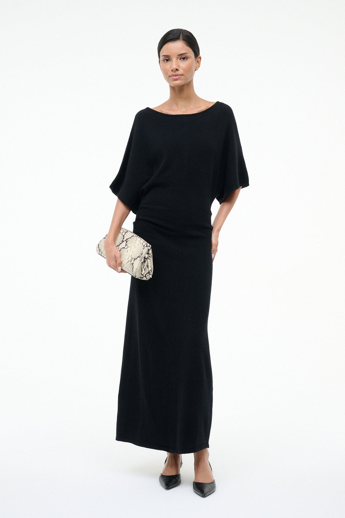 staud sweater dress STAUD, Amelie Sweater Dress in Black, Size XL