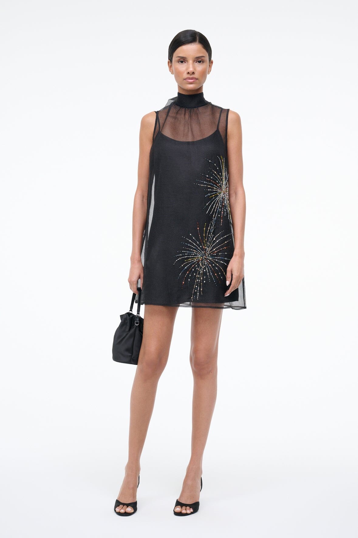 staud albee mini dress Staud Albee Mini Dress Firework