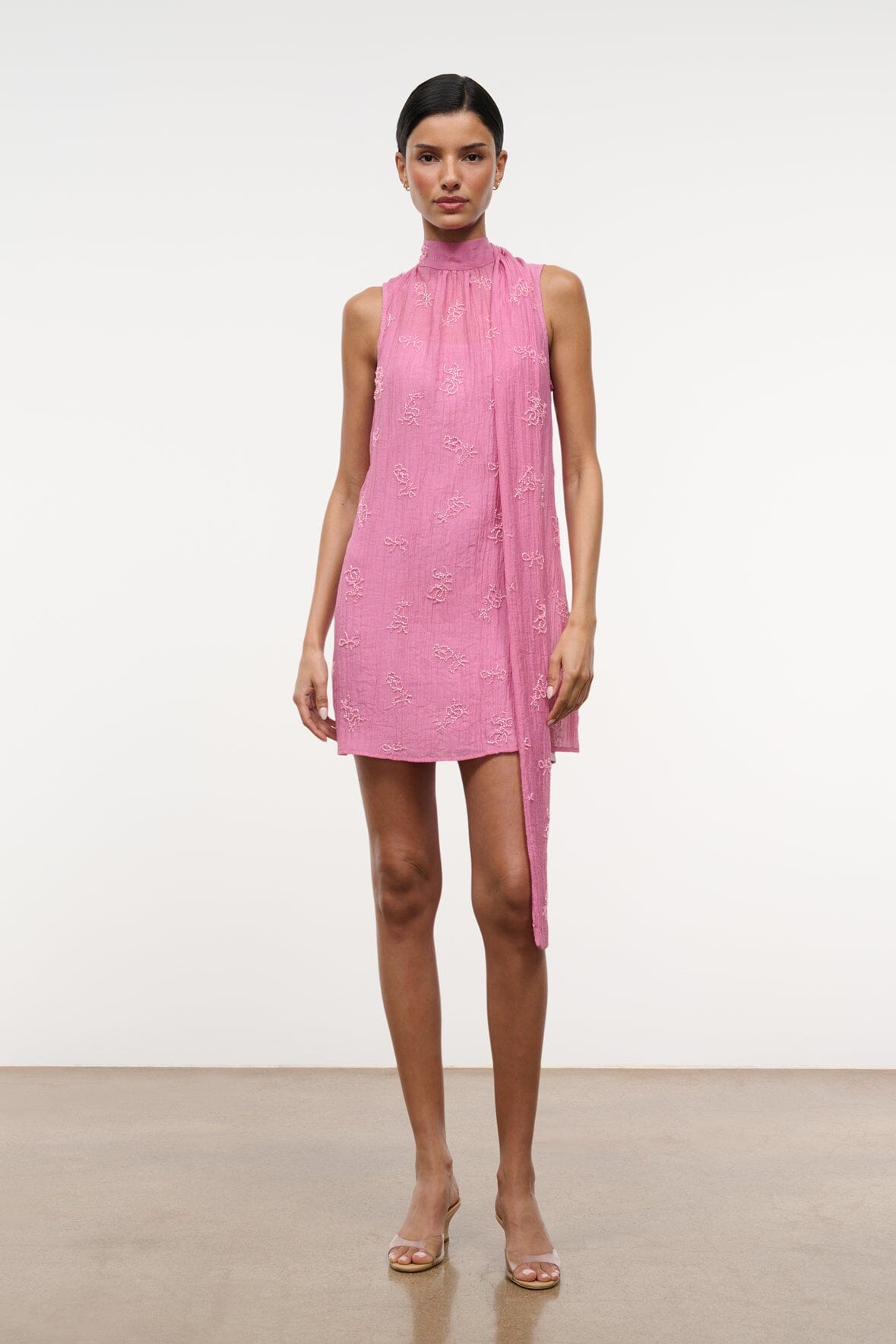 staud albee mini dress STAUD, Albee Mini Dress in Flirt, Size XS