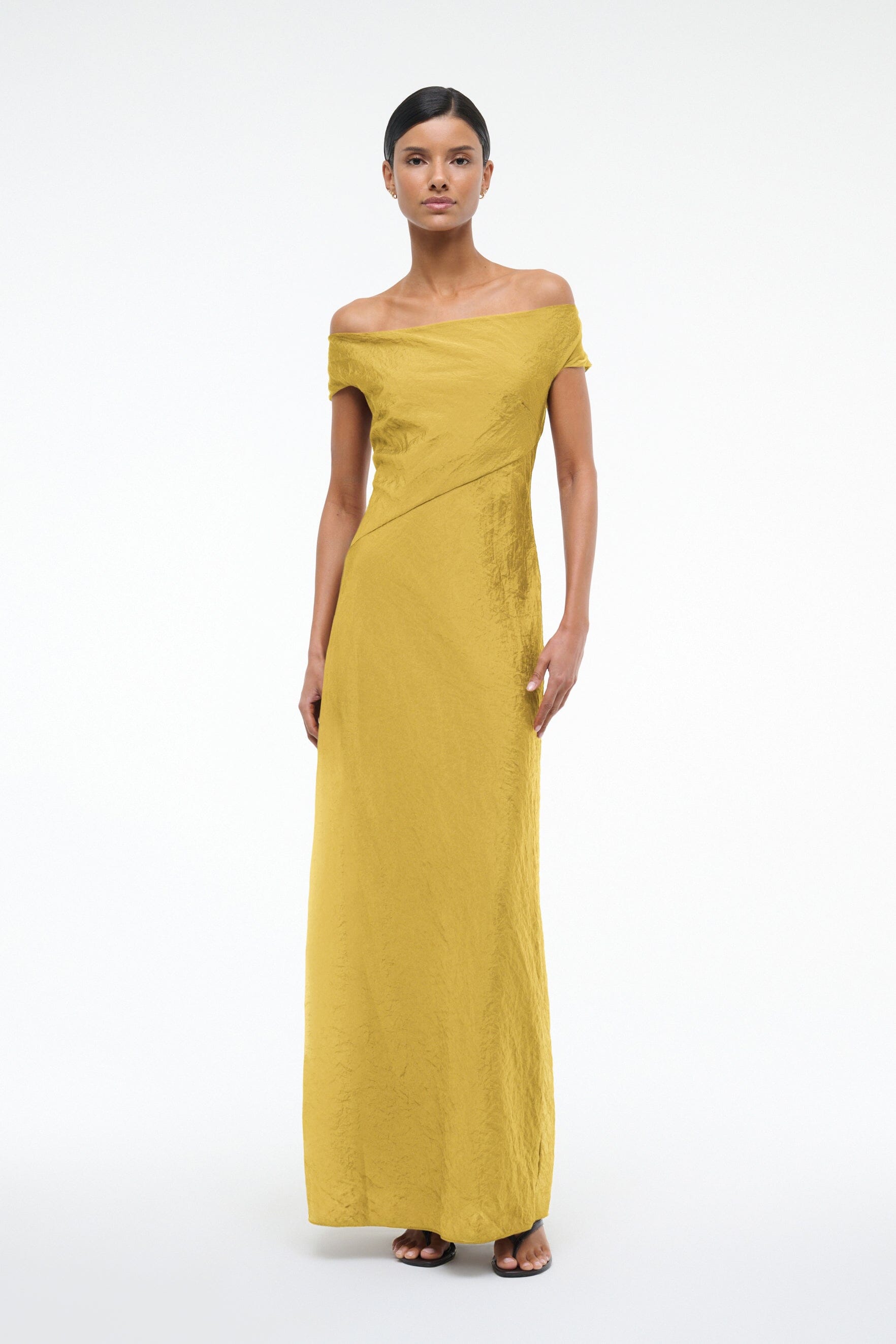 STAUD, Cheyenne Dress in Chartreuse, Size 14 STAUD, Cheyenne Dress in Chartreuse, Size 14