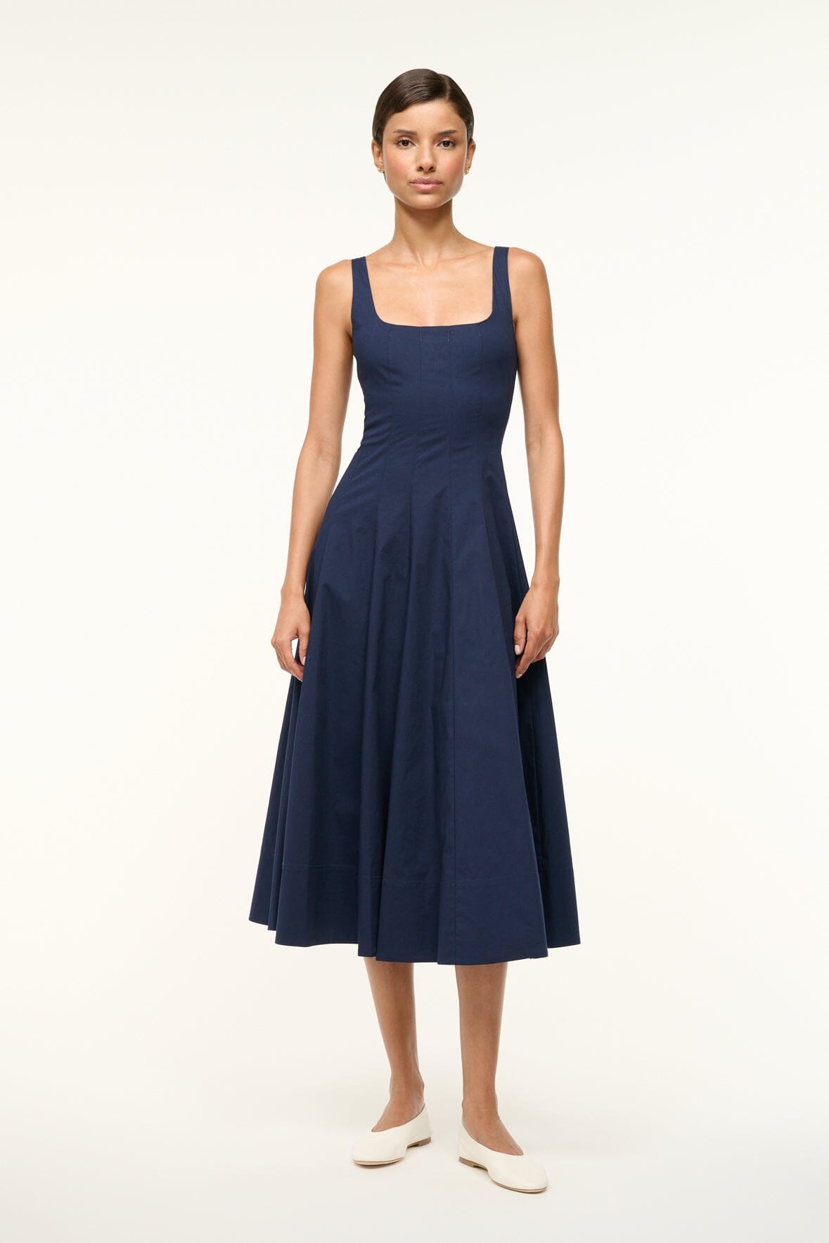 STAUD, Wells Dress in Navy, Size 16 STAUD, Wells Dress in Navy, Size 16