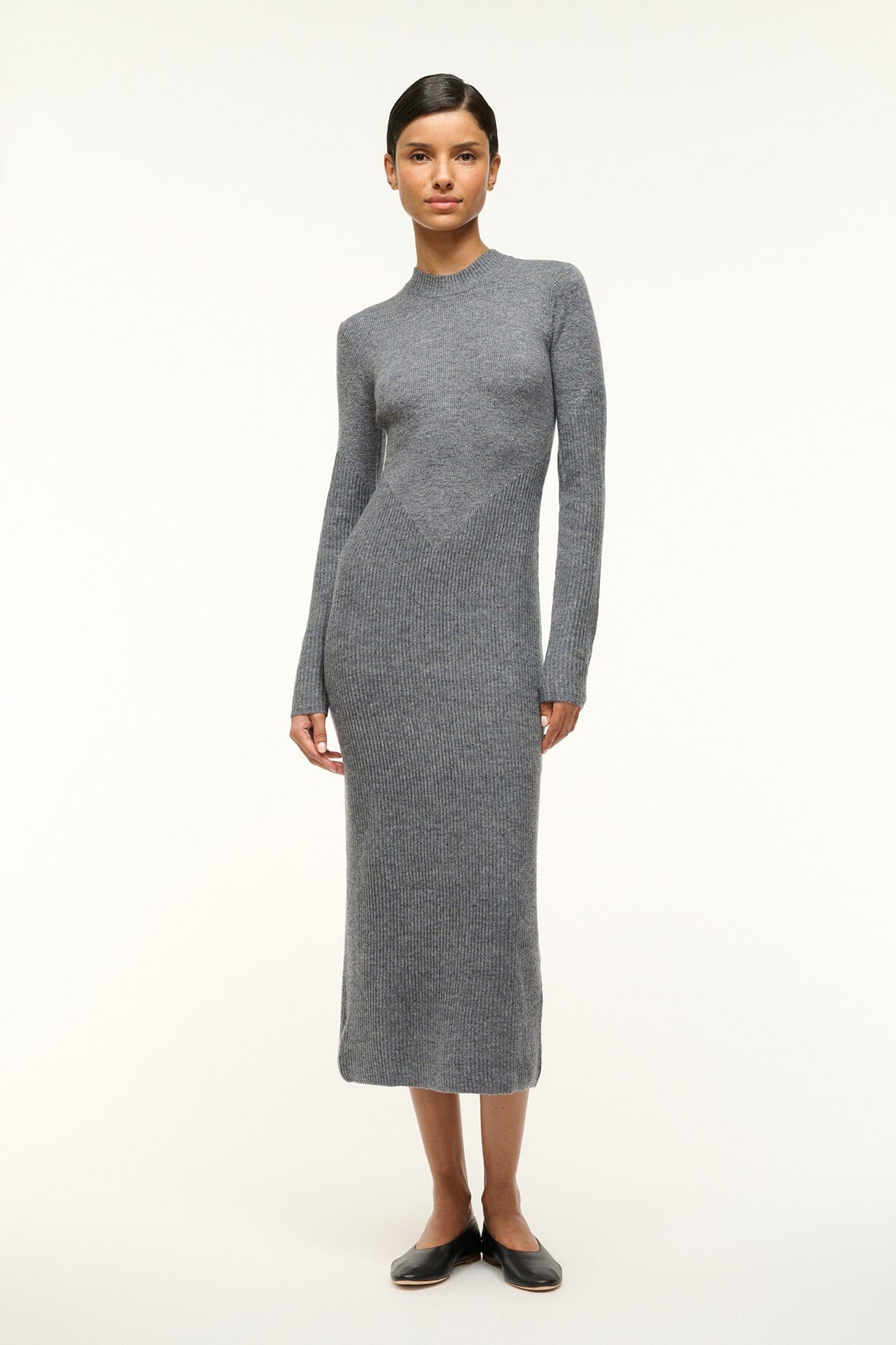 Staud merino wool sweater midi dress size high quality large