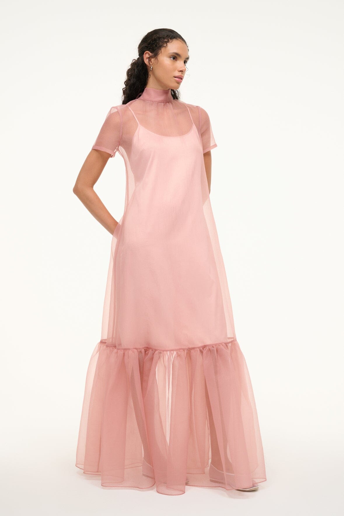 CALLUNA DRESS MISTY ROSE
