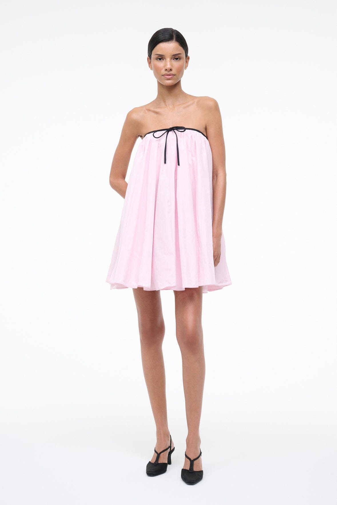 STAUD, Sofia Dress in Puff Pink, Size 4