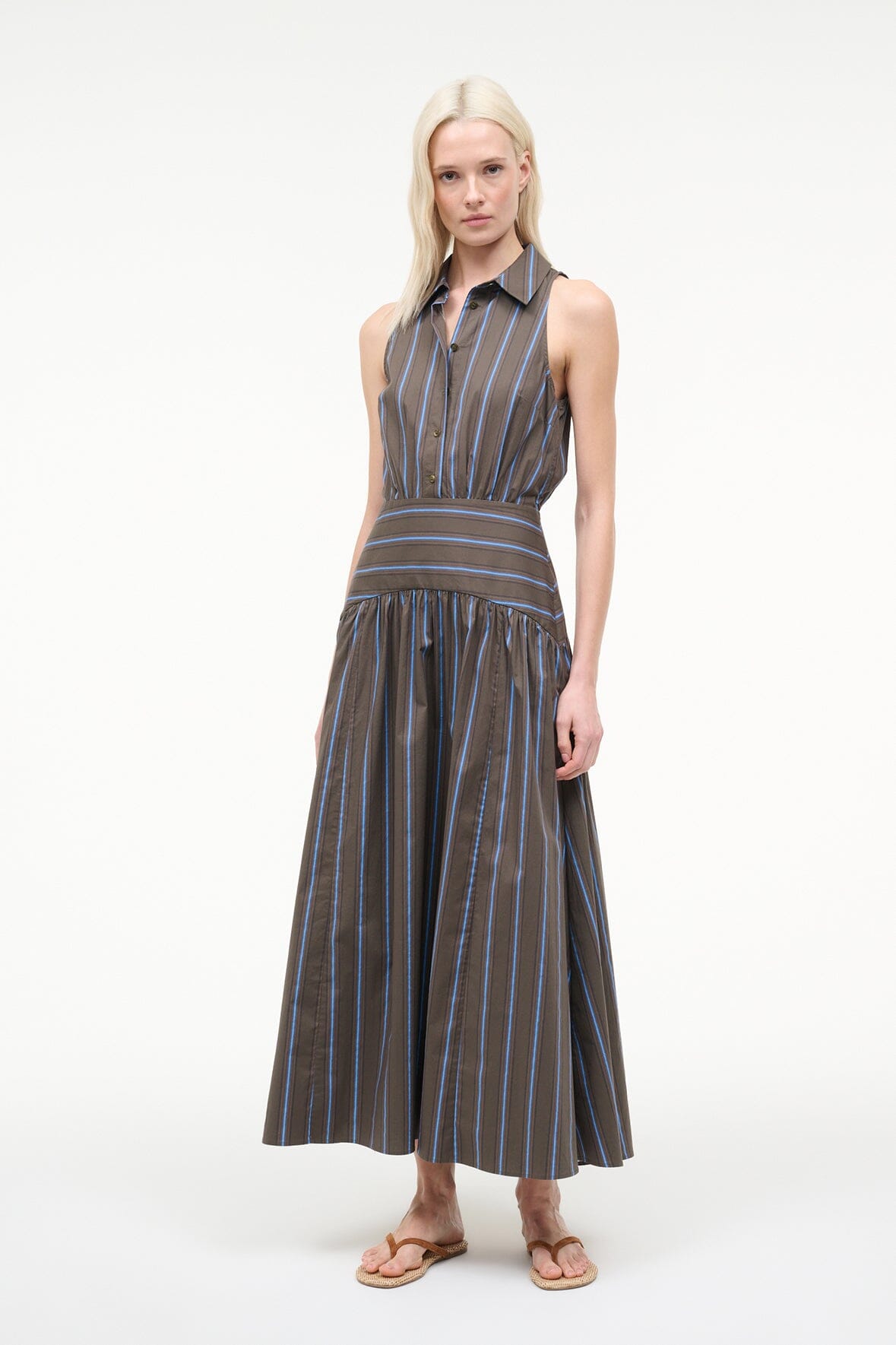 white christmas dresses STAUD ROMY DRESS HUNTINGTON STRIPE