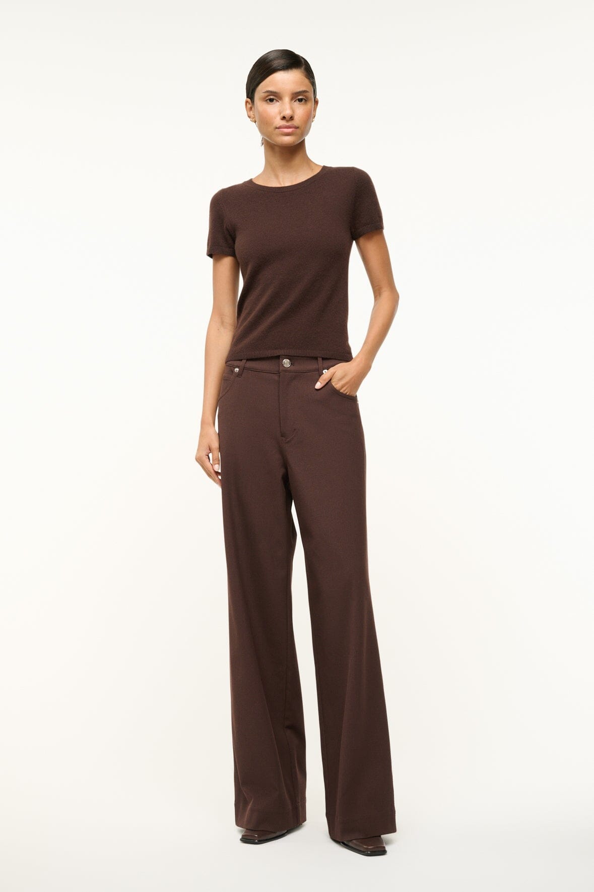 GRAYSON PANT DARK CHOCOLATE