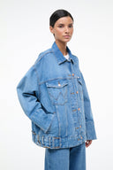 CUSTOM STAUD x C.BONZ THE BIGGEST JEAN JACKET | MID BLUE
