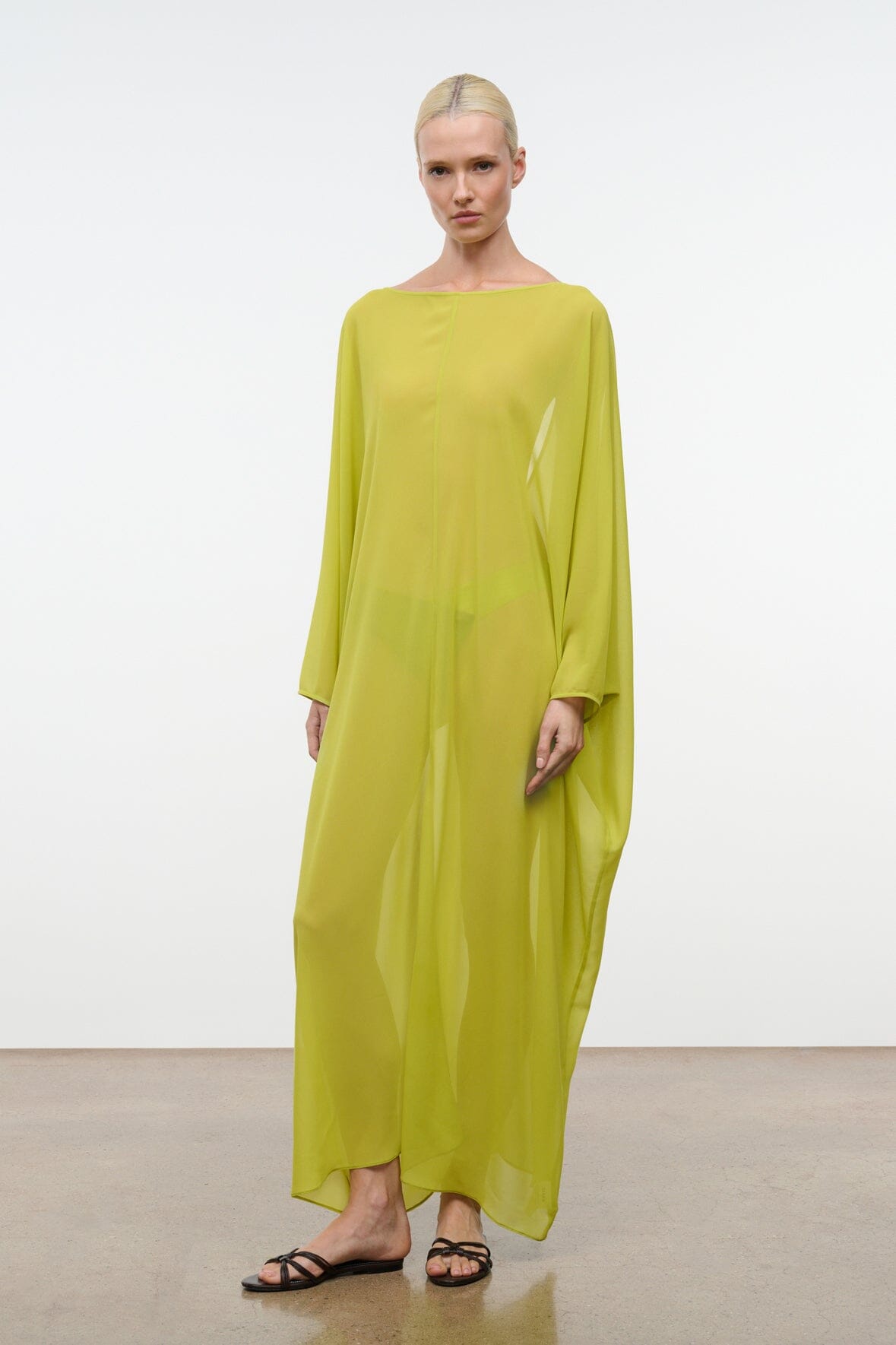 slim fit dress slacks STAUD NOUR DRESS CITRON