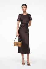 MARCEL SILK DRESS | EARTH