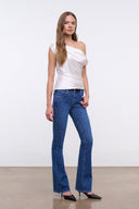 KYLE STRETCH FLARE JEAN | STONE BLUE