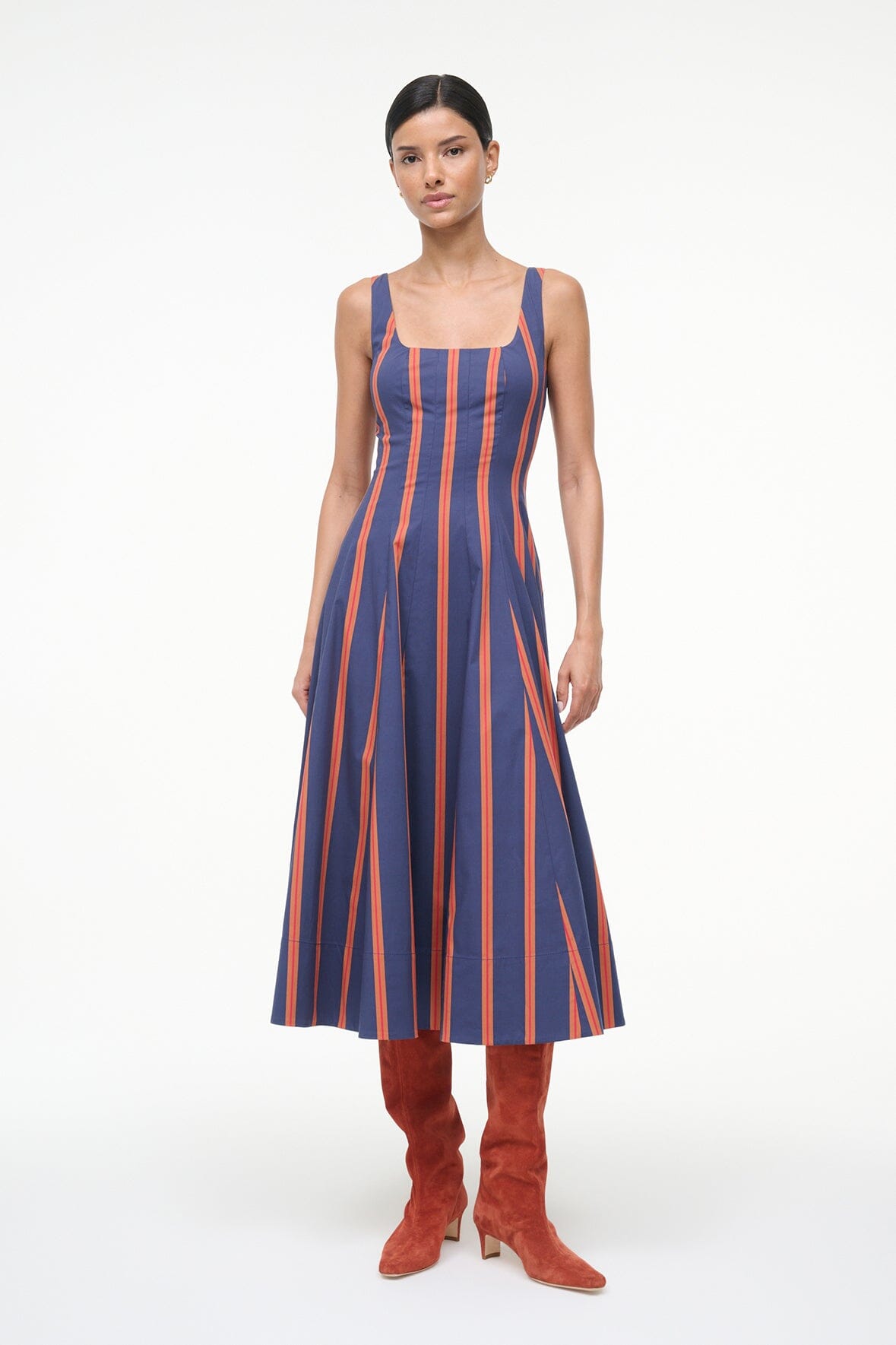 staud wells a line dress STAUD, Wells Dress in White, Size 00