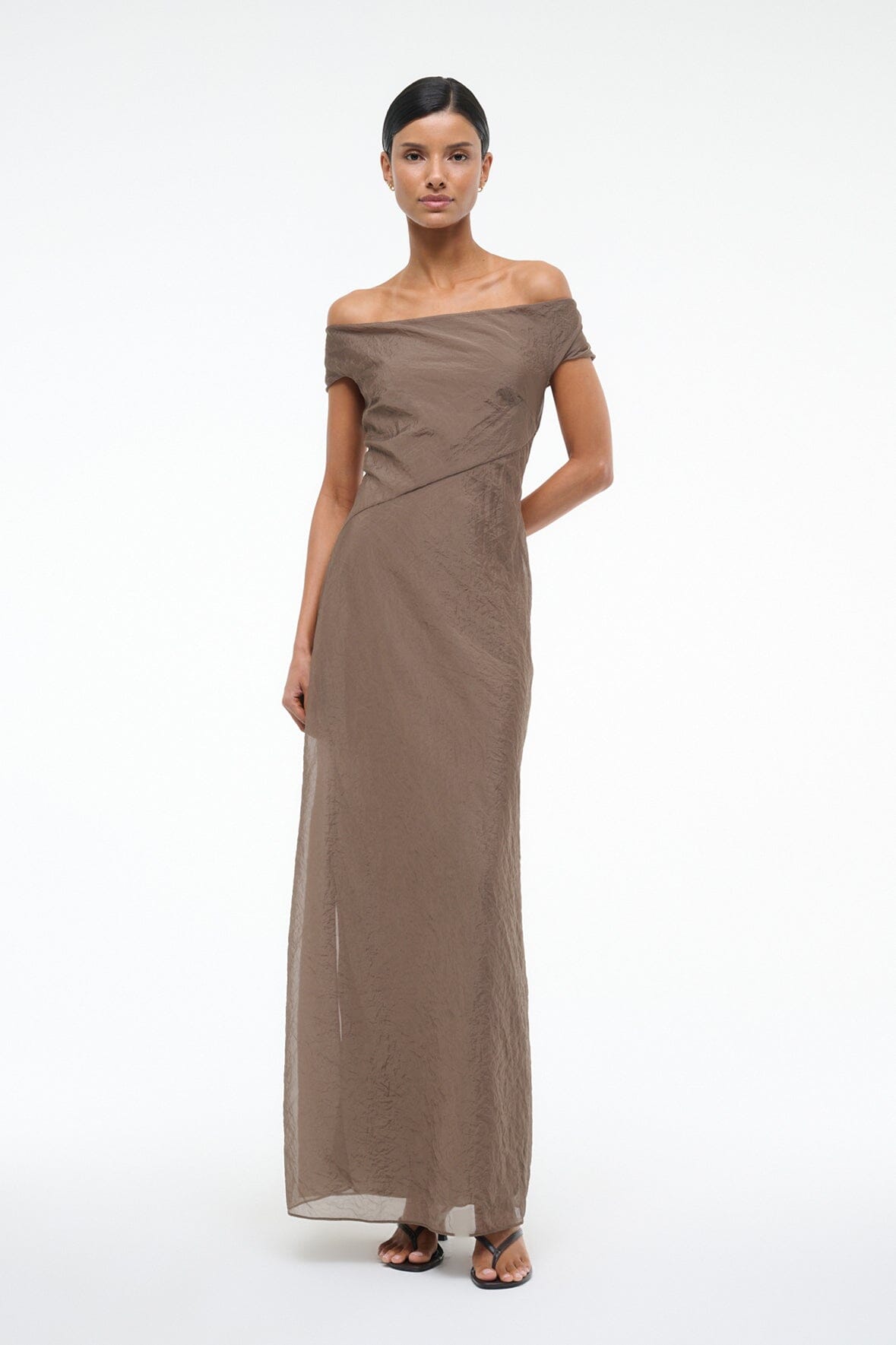 STAUD CHEYENNE DRESS TAUPE STAUD CHEYENNE DRESS TAUPE