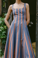 <p>Wells features a full skirt that’s roomy and comfortable, yet sophisticated and feminine at the same time.</p>