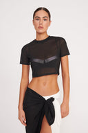 FERNANDA COVERUP TOP | BLACK