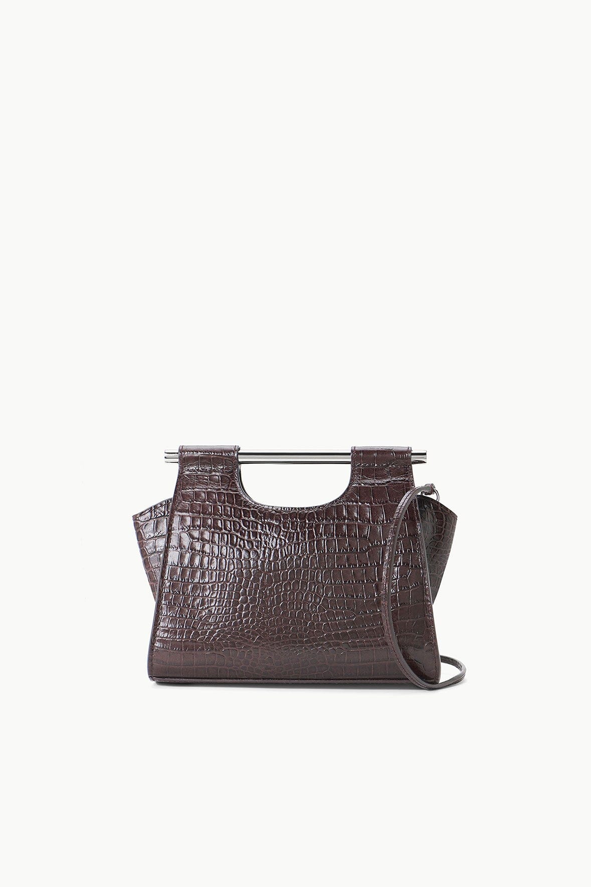 Leather Handbag, Crocodile Embossed