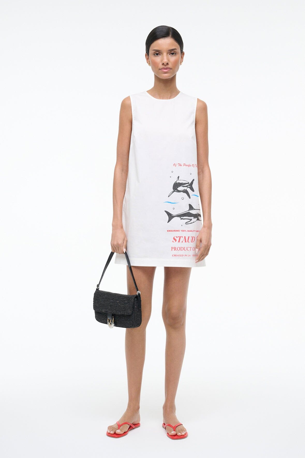 STAUD, Brea Dress in Of the Pacific, Size XS