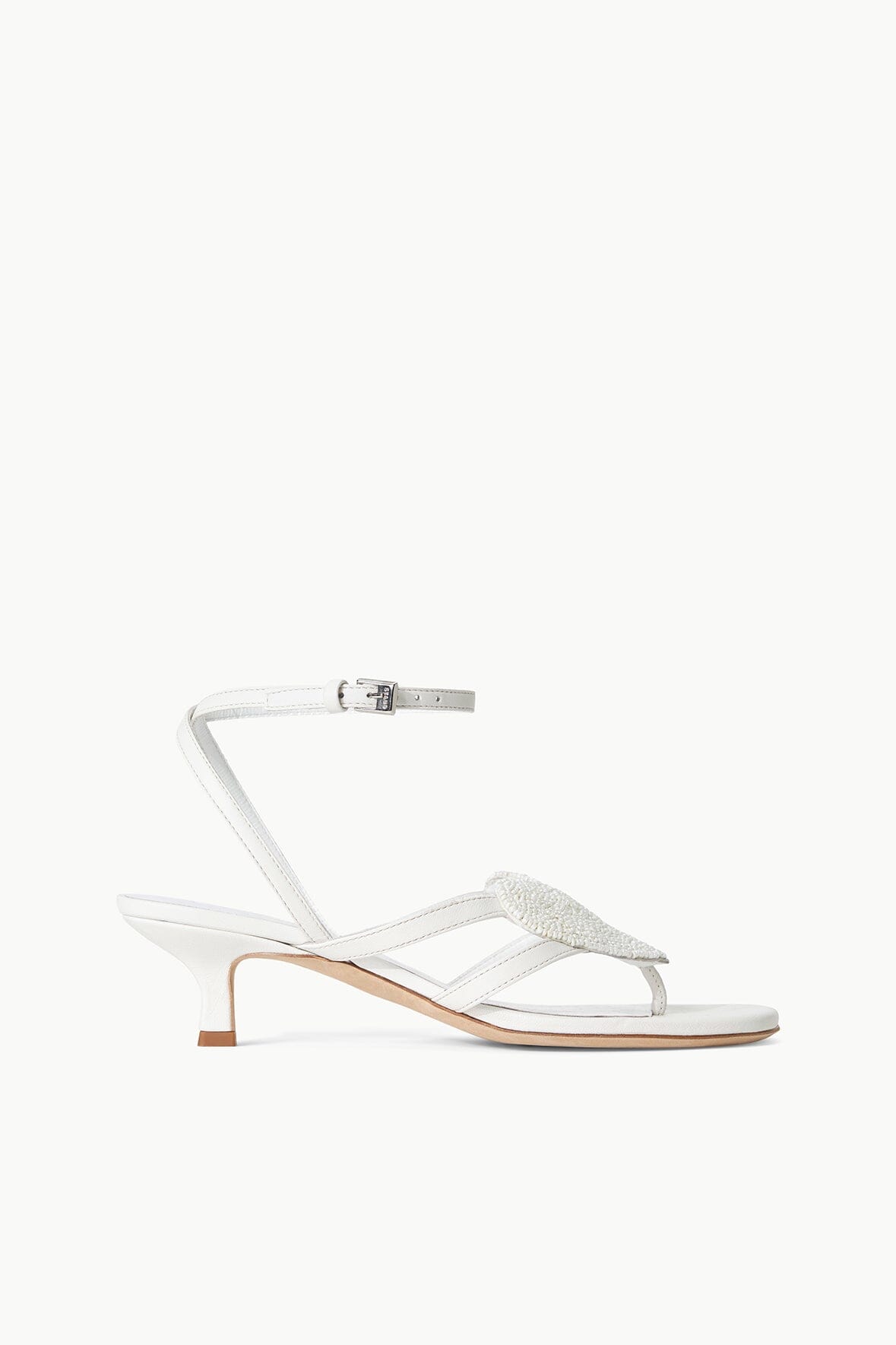 NATALIA THONG SANDAL CREAM BLACK