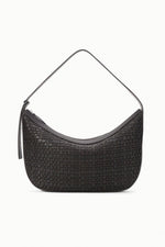 LARGE DEMY SHOULDER BAG | ESPRESSO WOVEN LEATHER