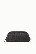 MAUDE SOFT CLUTCH | ESPRESSO WOVEN LEATHER