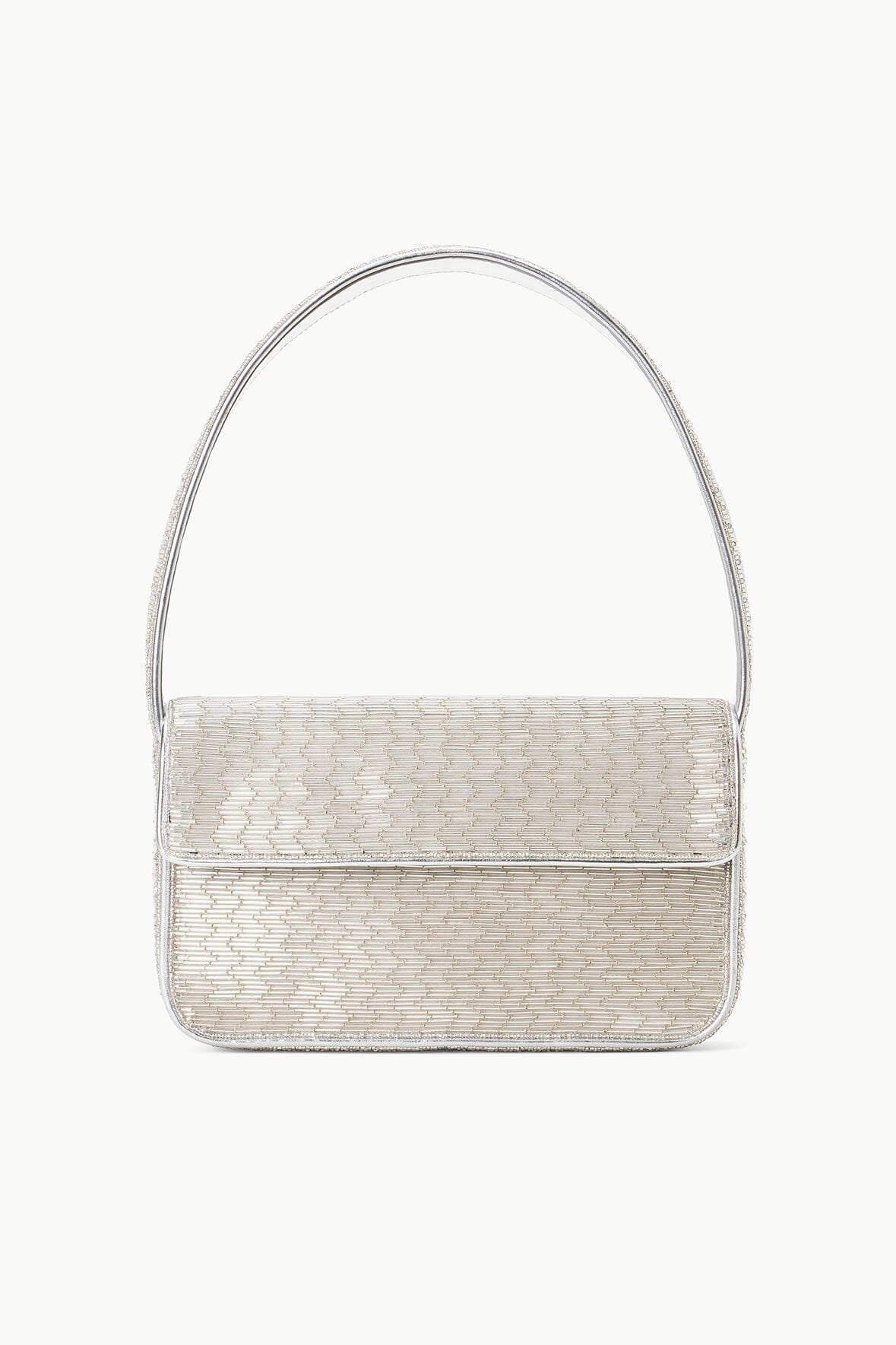 TOMMY BEADED BAG SILVER