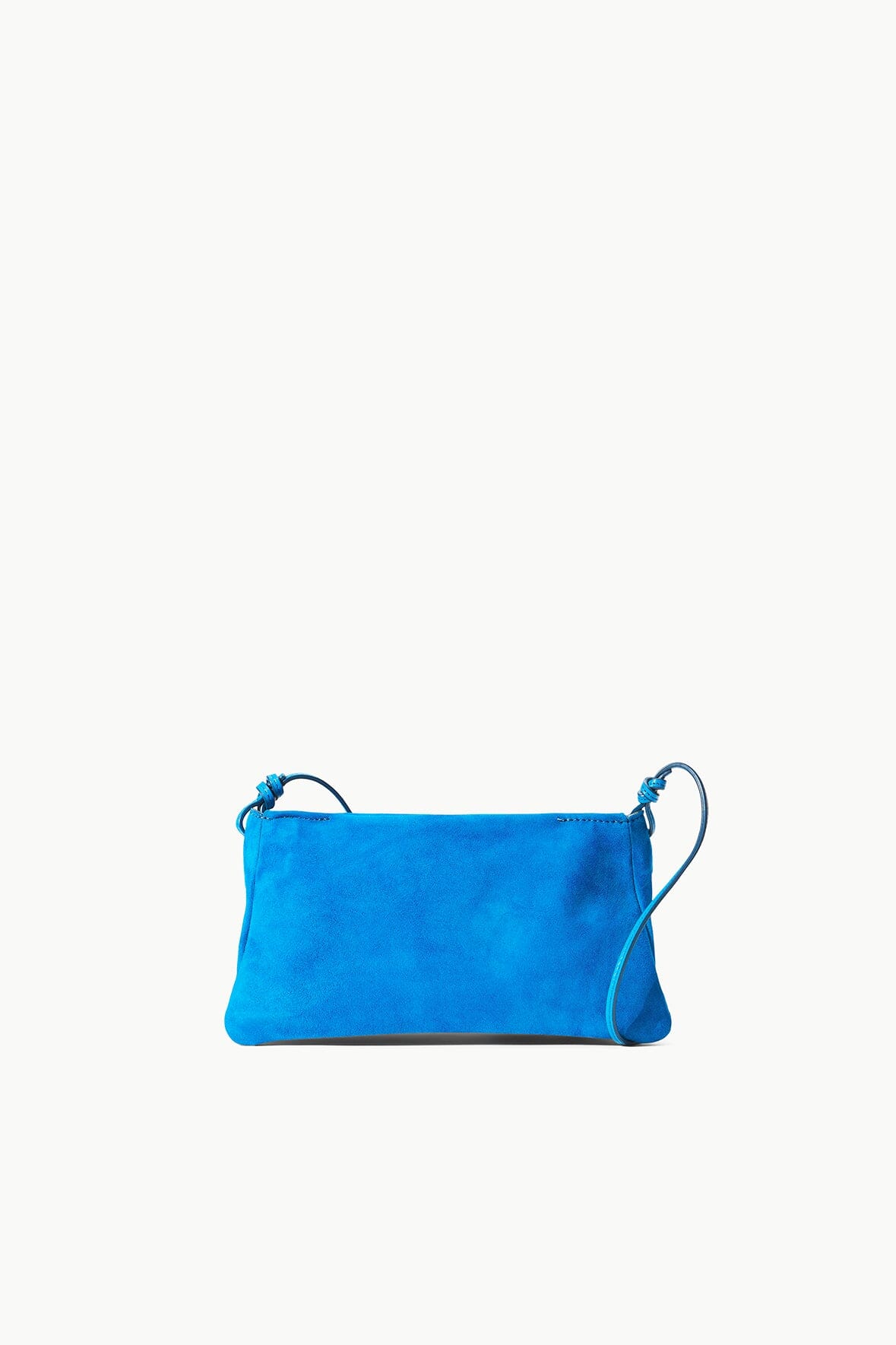 blue suede bag
