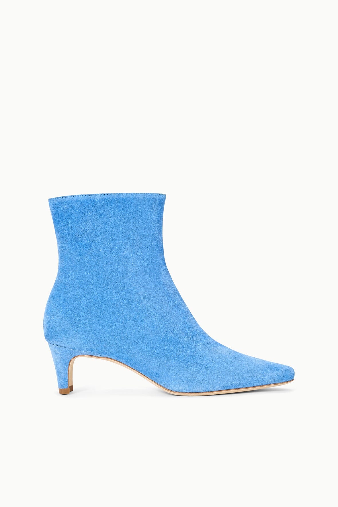 Sutoris Laceless Ankle Boot In Blue Suede - NWT Royal Blue Suede Ankle Booties: Flame Stitch Western Cowgirl  main image 3