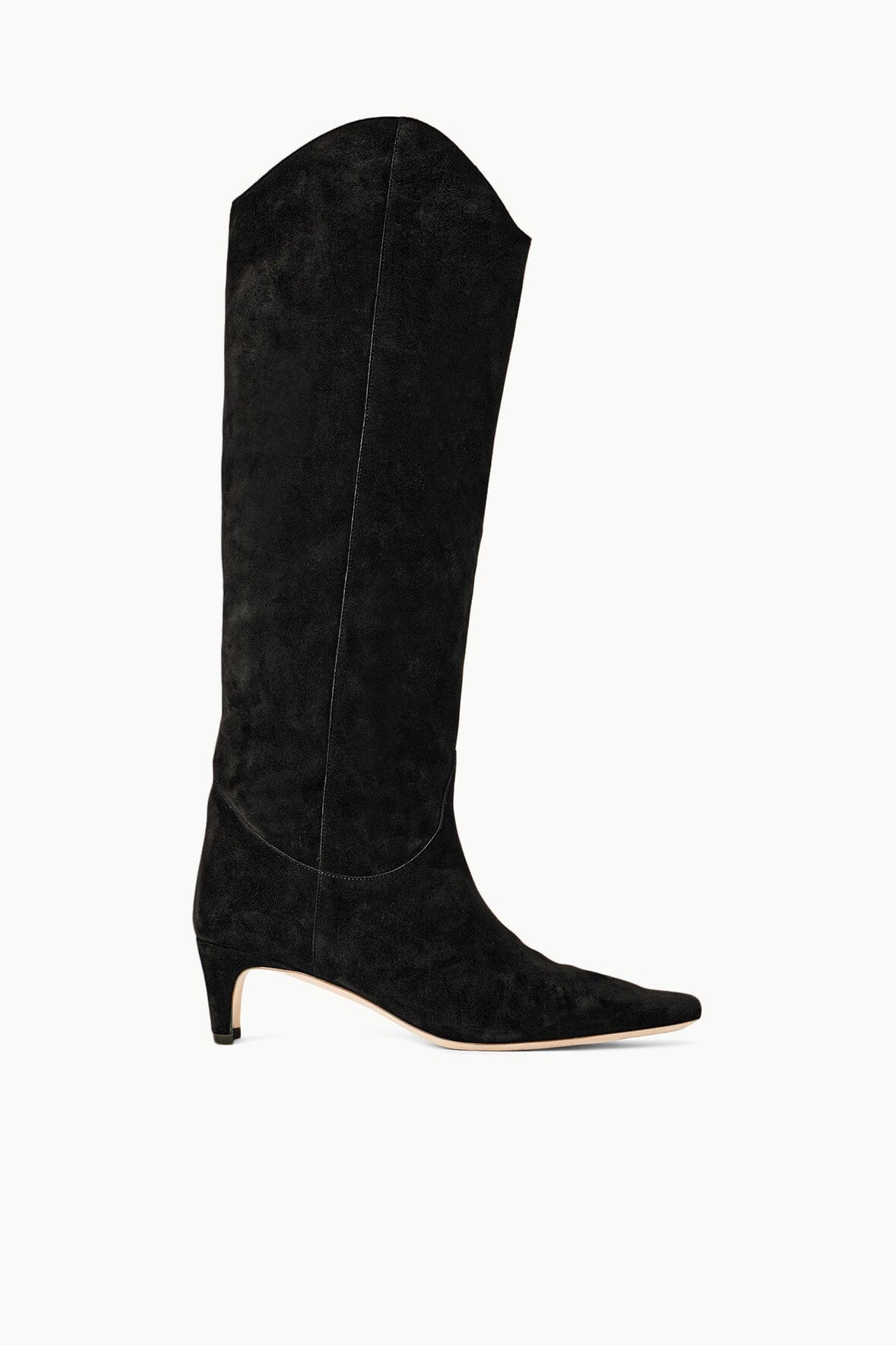STAUD WESTERN WALLY BOOT BLACK SUEDE