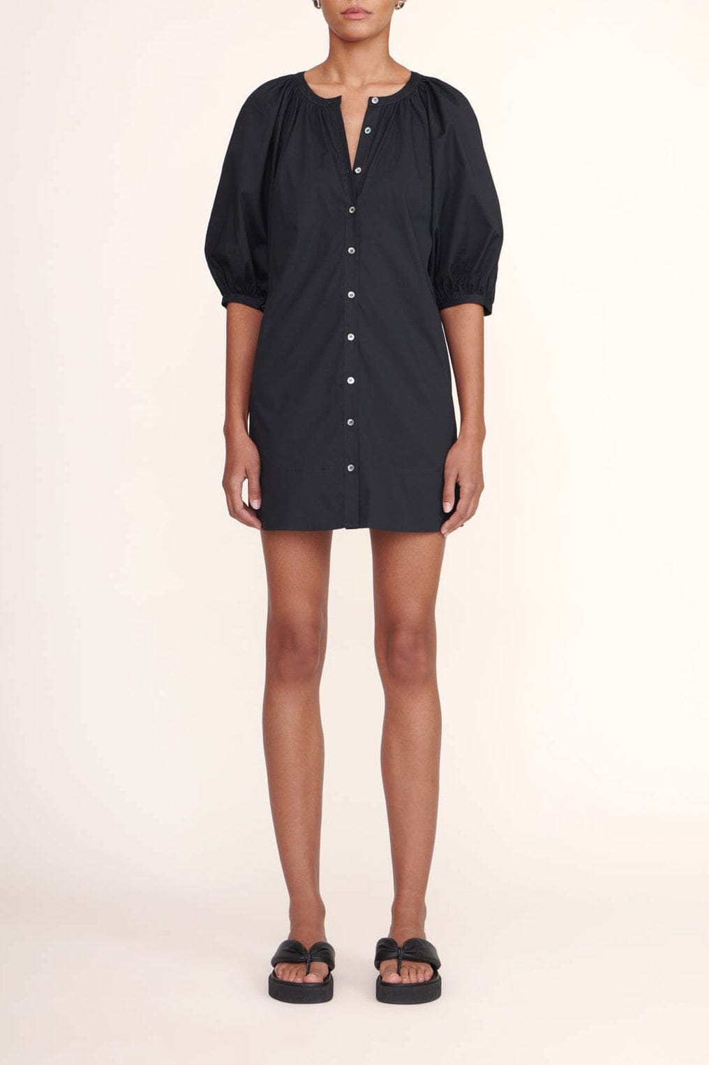 staud vincent dress black STAUD, Mini in Black, Size XL Amber Heard In Emilio