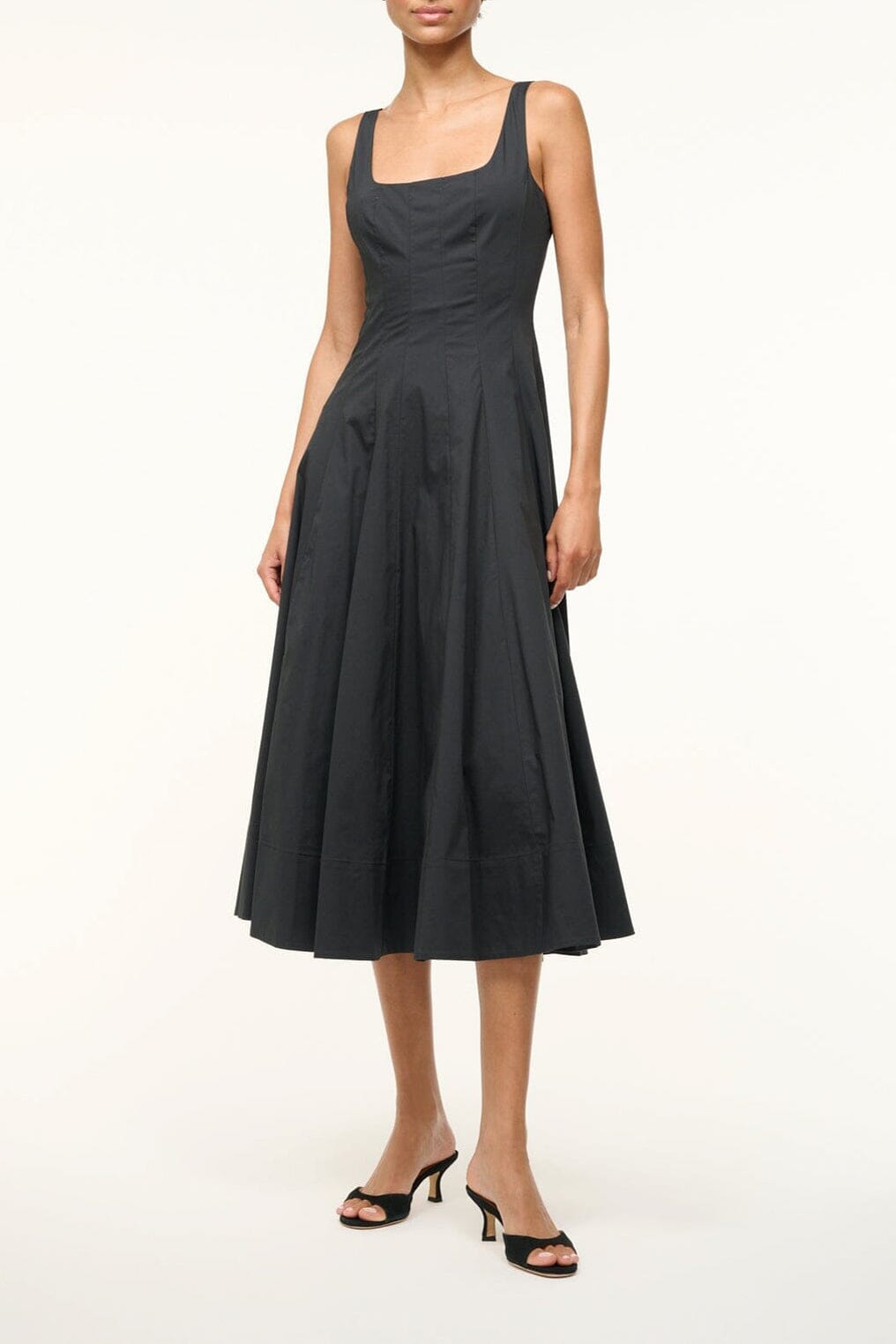 staud wayfaring dress black the Wylie dress from