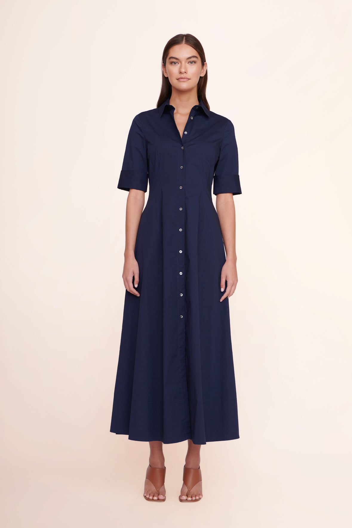 STAUD Joan Maxi Dress in Navy Size 2
