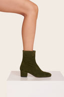 OLIVE SUEDE