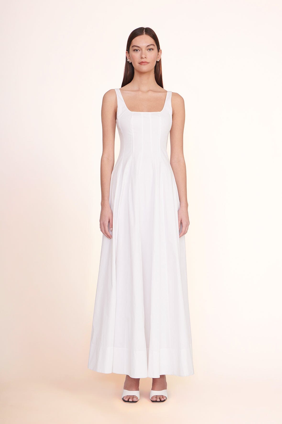 Staud Wells Maxi Dress | White