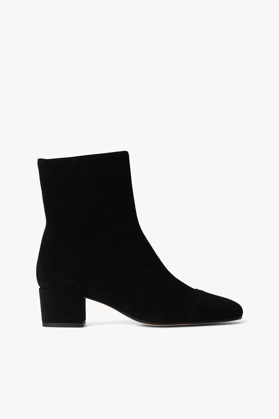 STAUD AIMEE SHORT BOOT BLACK SUEDE - Main Image