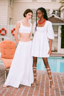 WHITE CROPPED WELLS & SOPHIE LOOKS