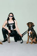 BLACK LEATHER ALICE & WALLY LOOK
