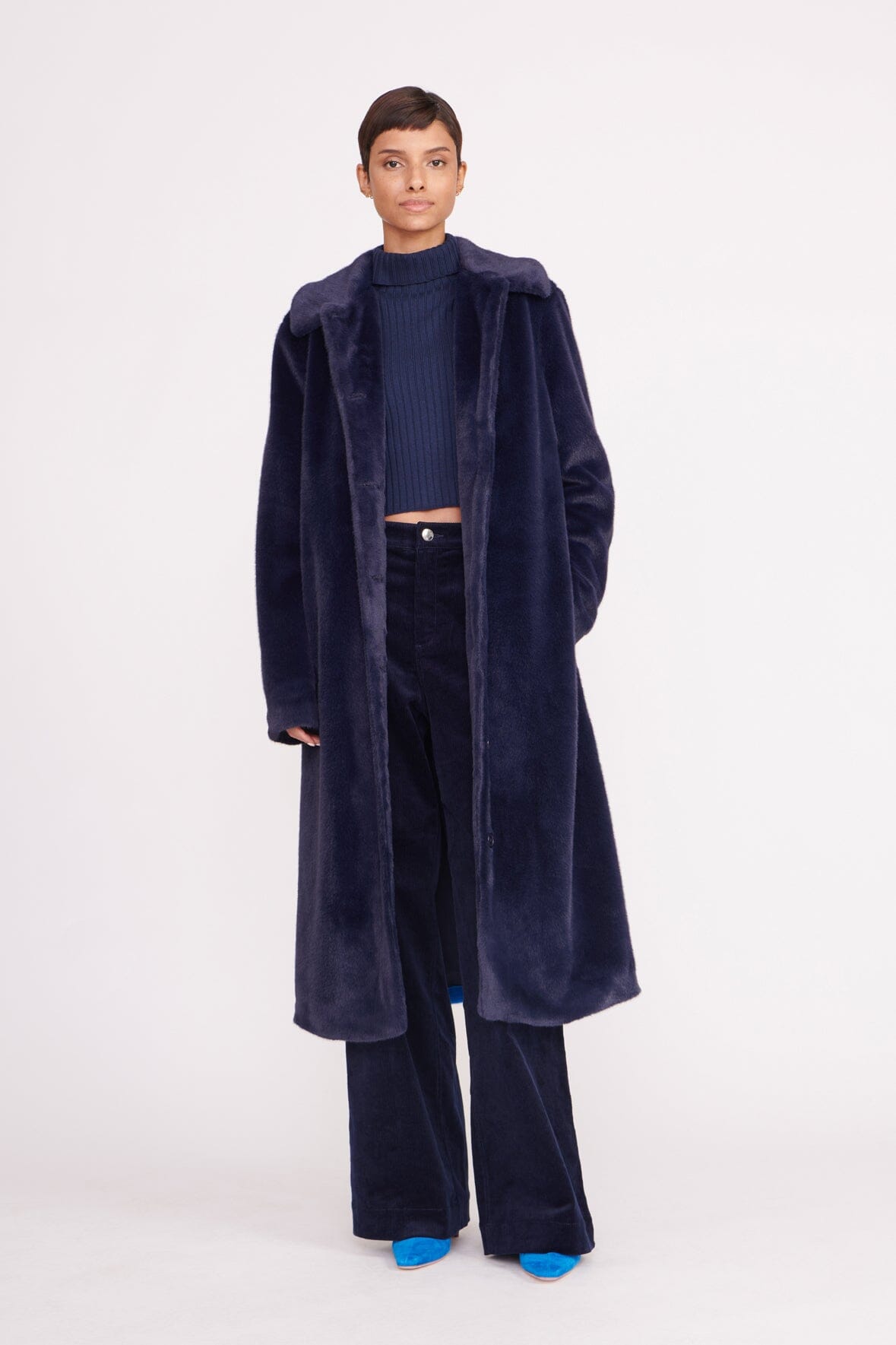 Image DUBOIS COAT | NAVY DIRECTOR BLUE 1 of 4 and Clicking this image will trigger a zoom pop-up