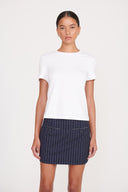 Image ANNETTE SKIRT | NAVY PINSTRIPE 3 of 8