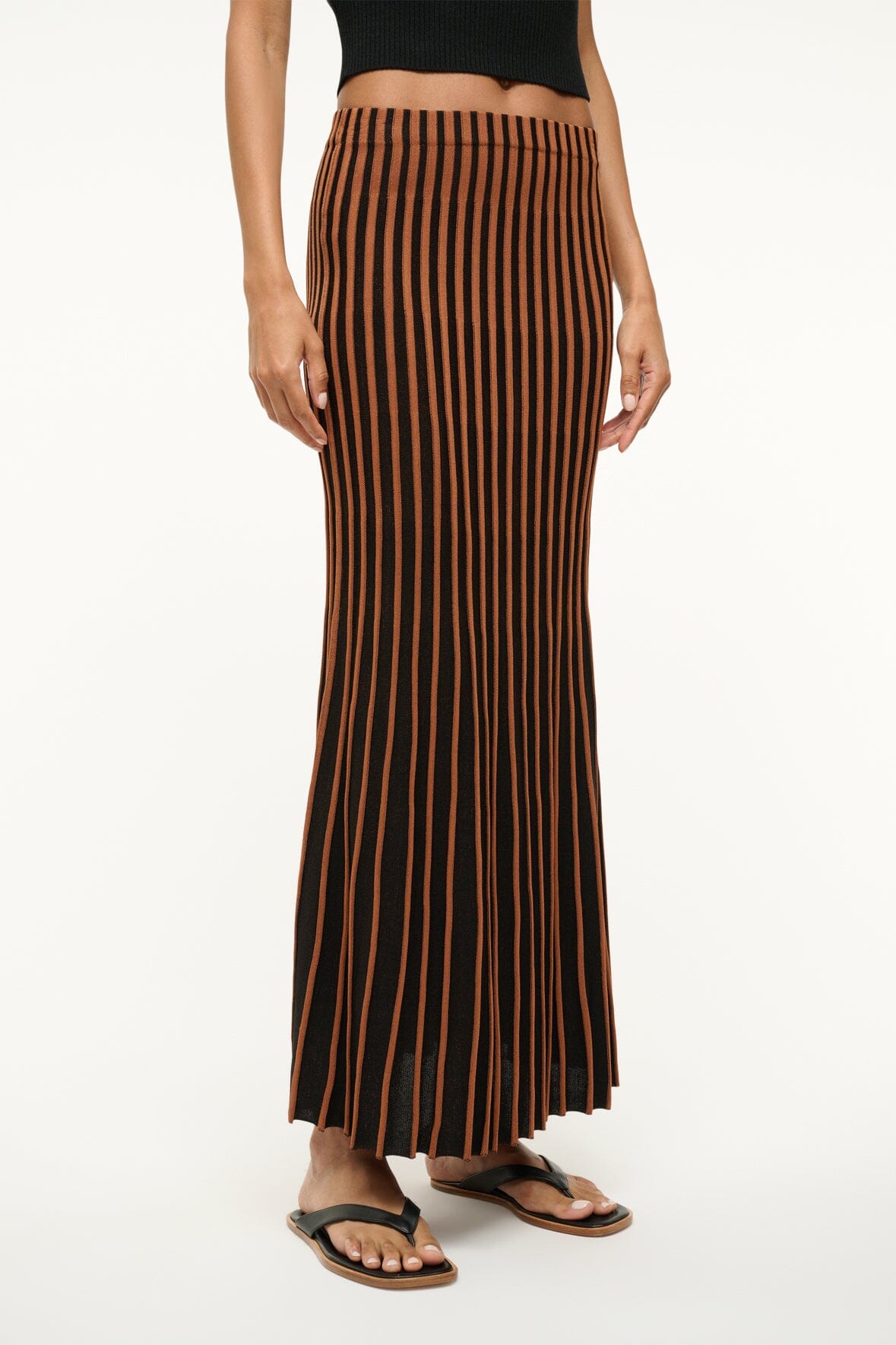 Image ALEIDA SKIRT | TAN BLACK 3 of 5 and Clicking this image will trigger a zoom pop-up