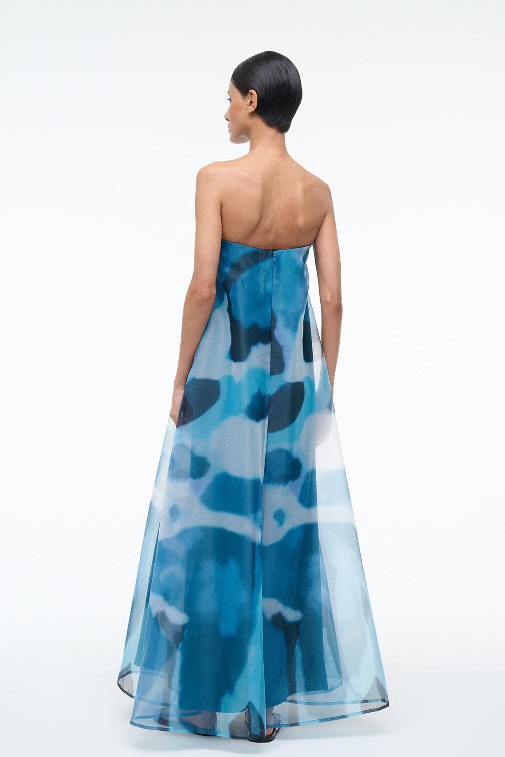 STAUD, Allyson Dress in Blue Haze, Size 12