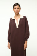 Image ALTEA DRESS | DARK CHOCOLATE IVORY 3 of 6