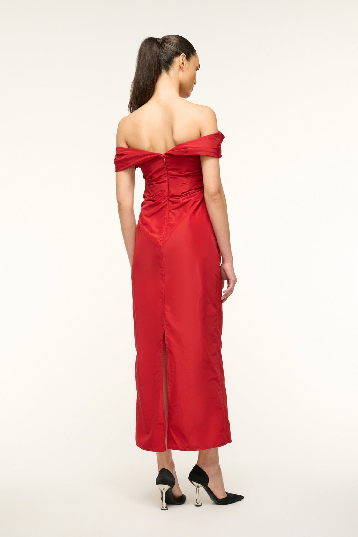 Image ANDREA DRESS | ROUGE 6 of 7 and Clicking this image will trigger a zoom pop-up