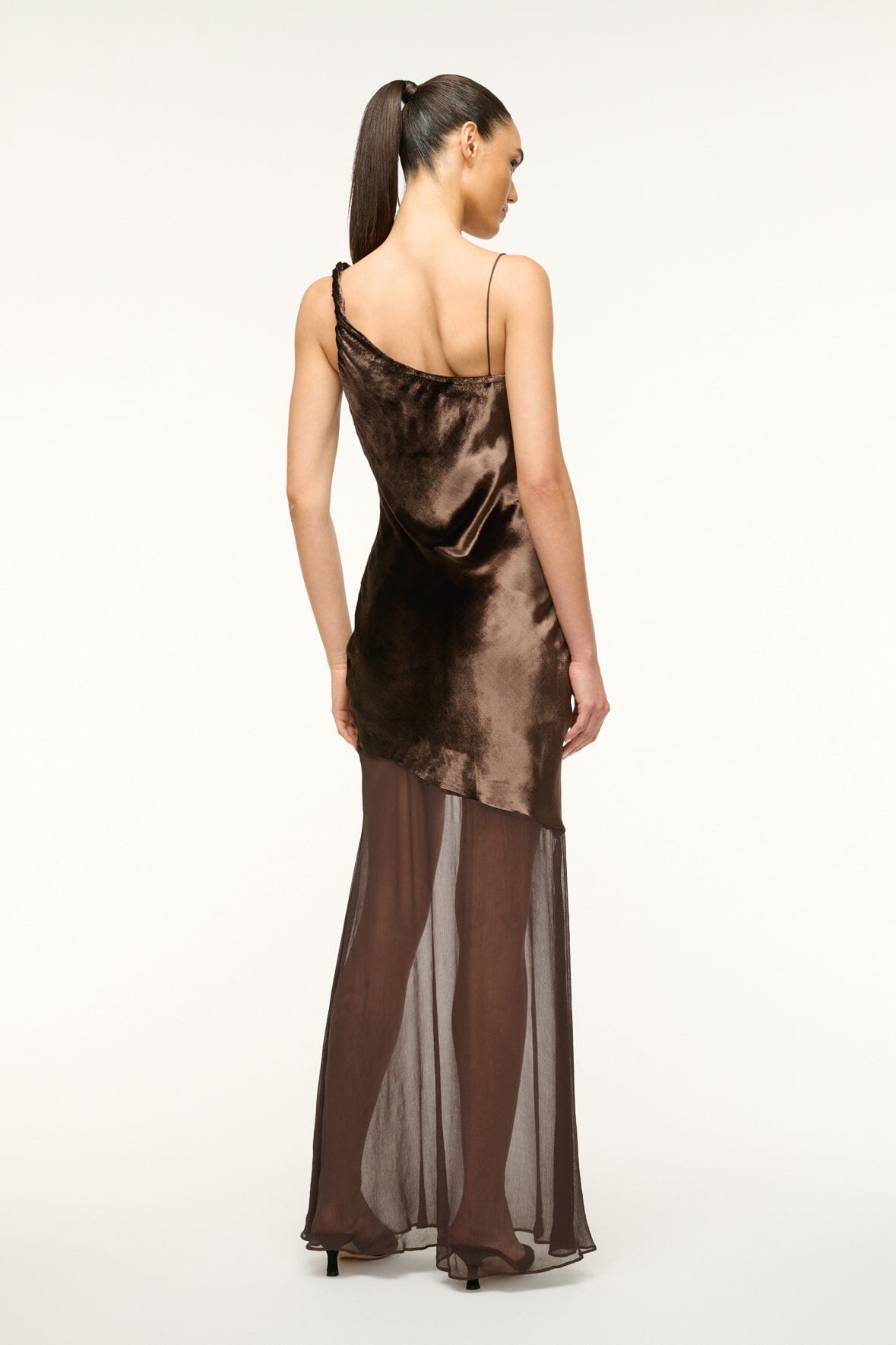 Image BEATON DRESS | DARK CHOCOLATE 4 of 5 and Clicking this image will trigger a zoom pop-up