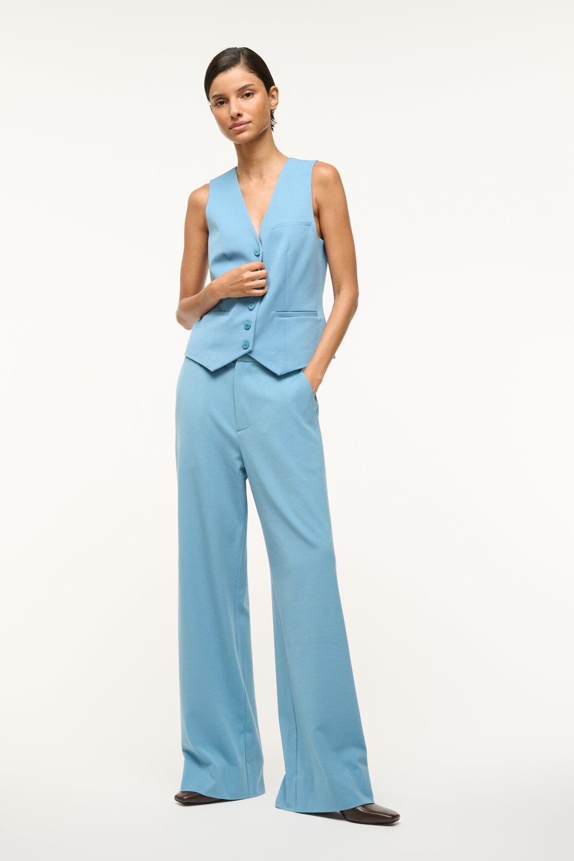 BRETT VEST SLATE BLUE
