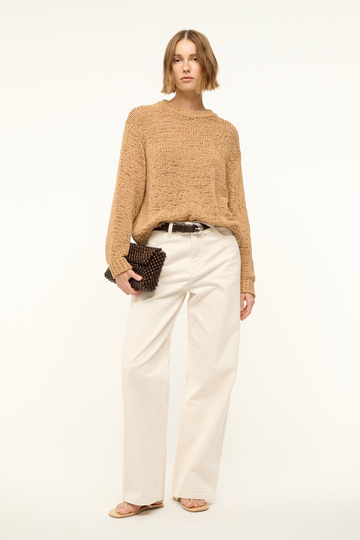 Image CALA SWEATER | CAMEL 2 of 6 and Clicking this image will trigger a zoom pop-up