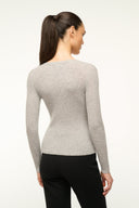 Image CARGO CASHMERE SWEATER | HEATHER GREY 3 of 4